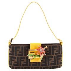 FENDI PERFORATED STAR ZUCCA POCHETTE