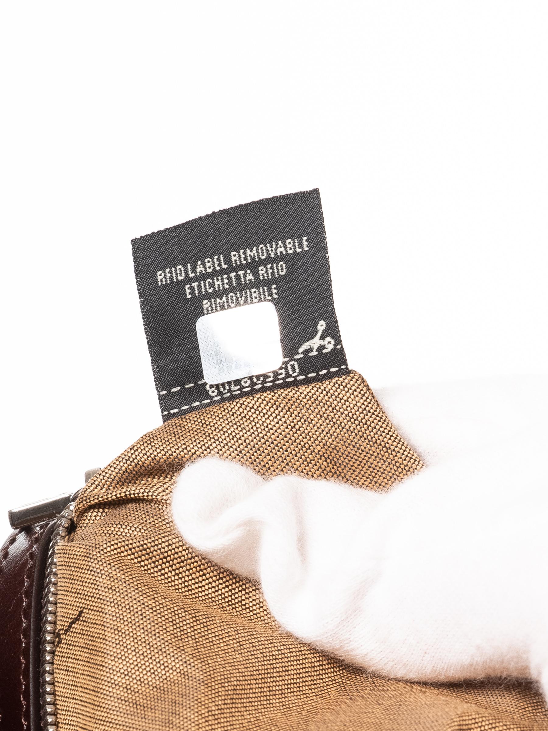 Women's Fendi Vintage Zucca Baguette Croissant Bag