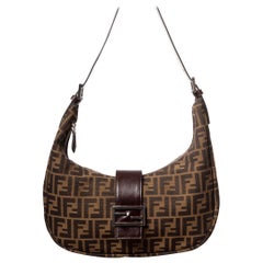 Fendi Vintage Zucca Baguette Croissant Tasche