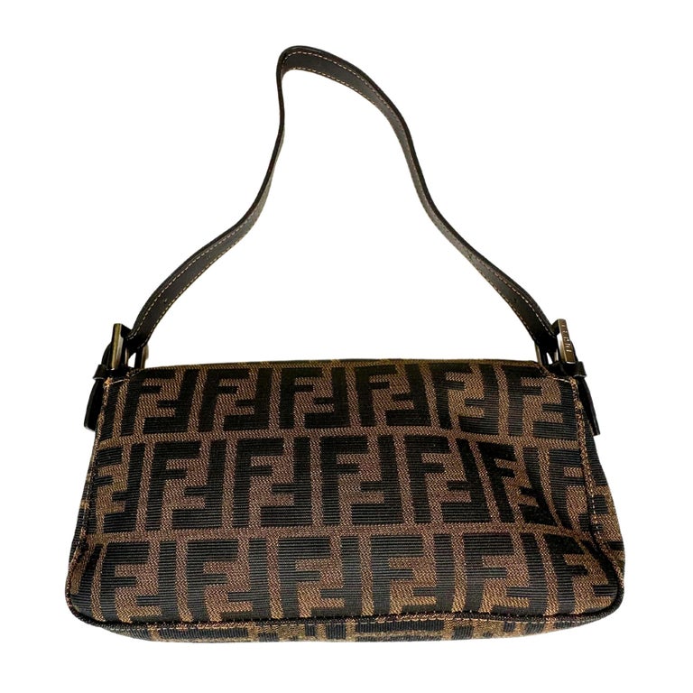 Fendi Zucca Suede Pouch Second Hand / Selling