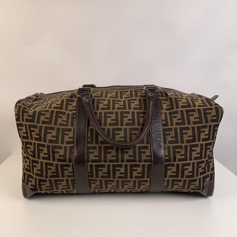 Fendi zucca duffle bag clearance