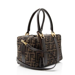 Fendi Vintage Zucca Small Boston Bag