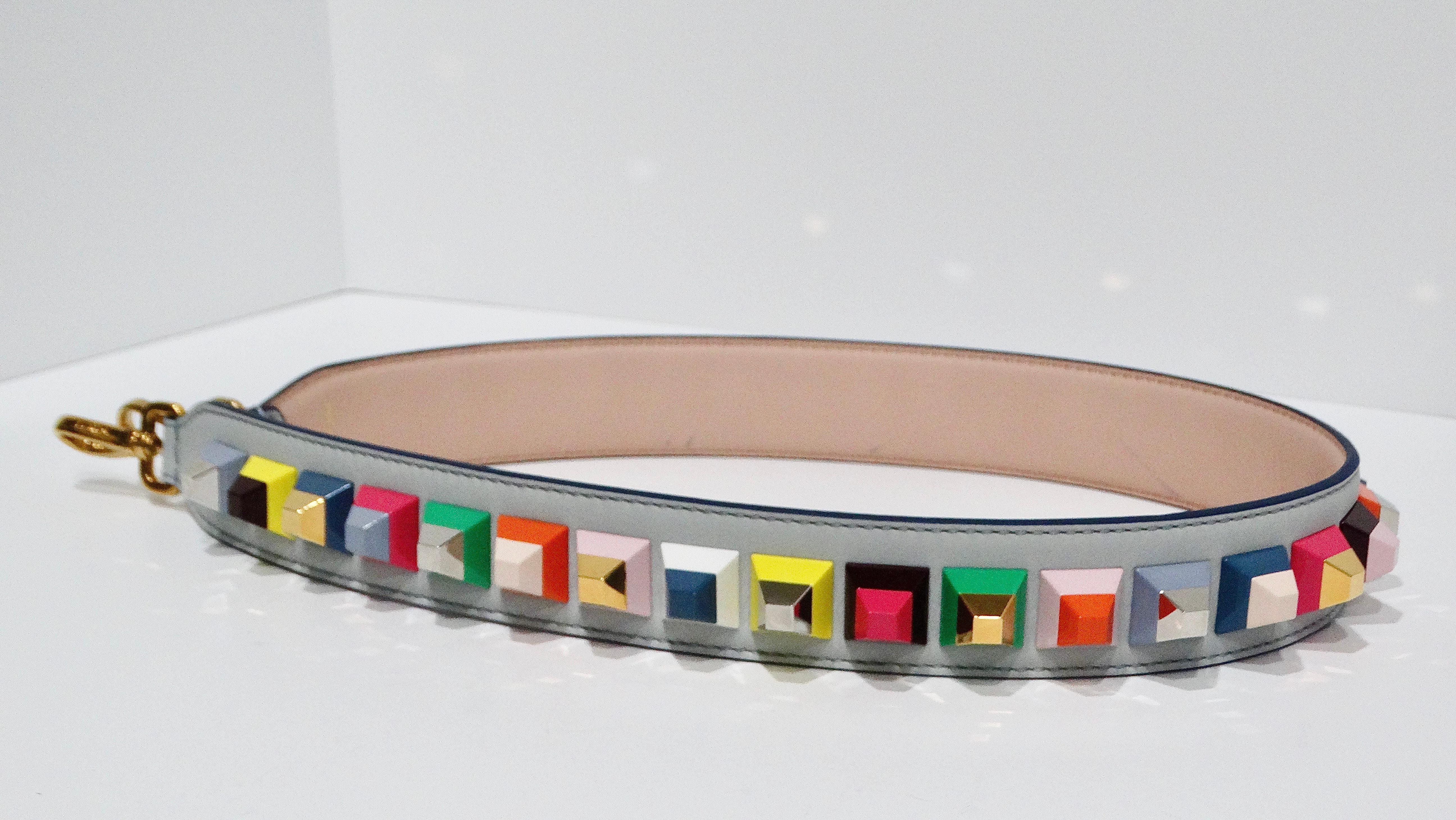 Fendi Vitello Dolce Studded Bag Strap 2