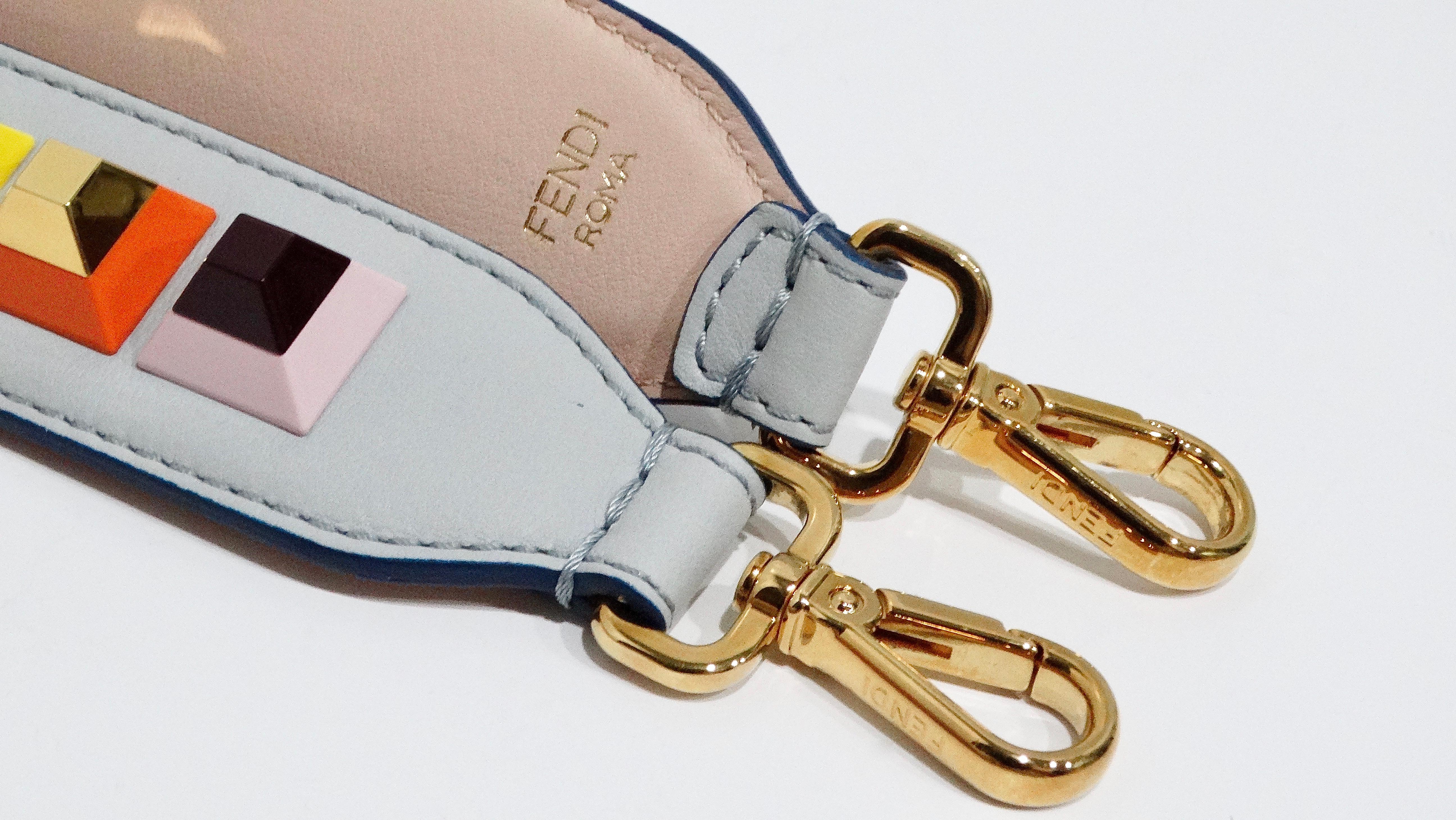 Fendi Vitello Dolce Studded Bag Strap 3