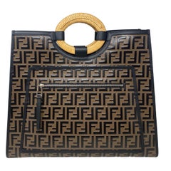 Fendi Vitello FF 1974 Large Runaway Shopper Tote