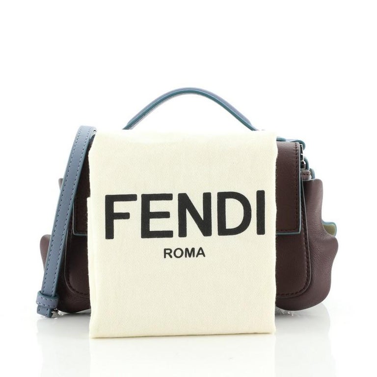 Fendi Wave Double Baguette Leather Micro at 1stDibs