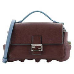 Fendi Wave Double Baguette Leather Micro