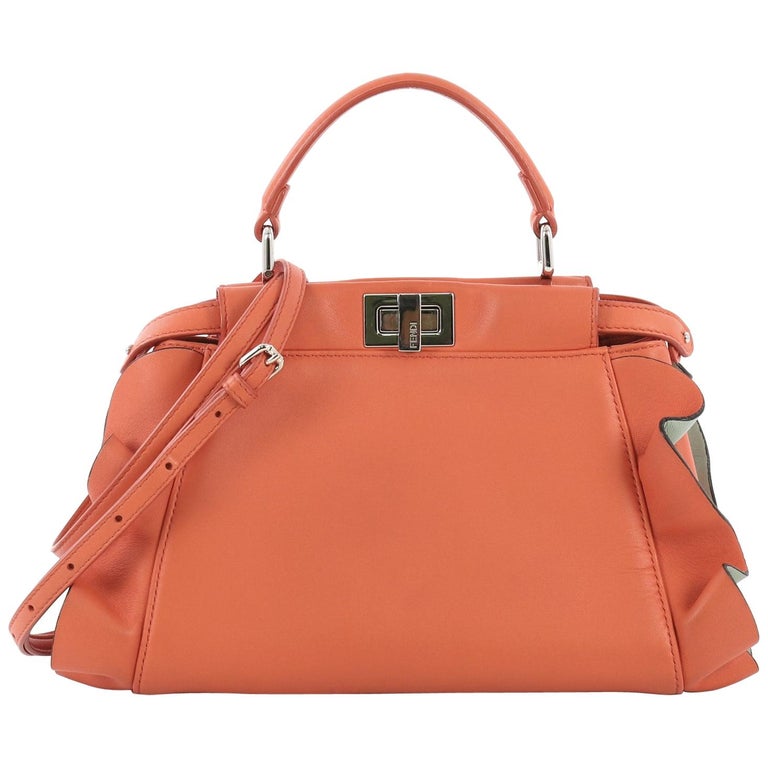 Fendi Wave Peekaboo Bag Leather Mini at 1stDibs