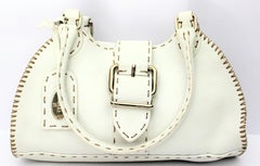 Fendi White Leather Bag