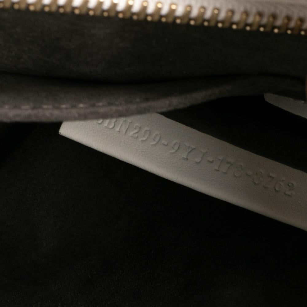 Fendi White Leather Dotcom Whipstitch Shoulder Bag 8