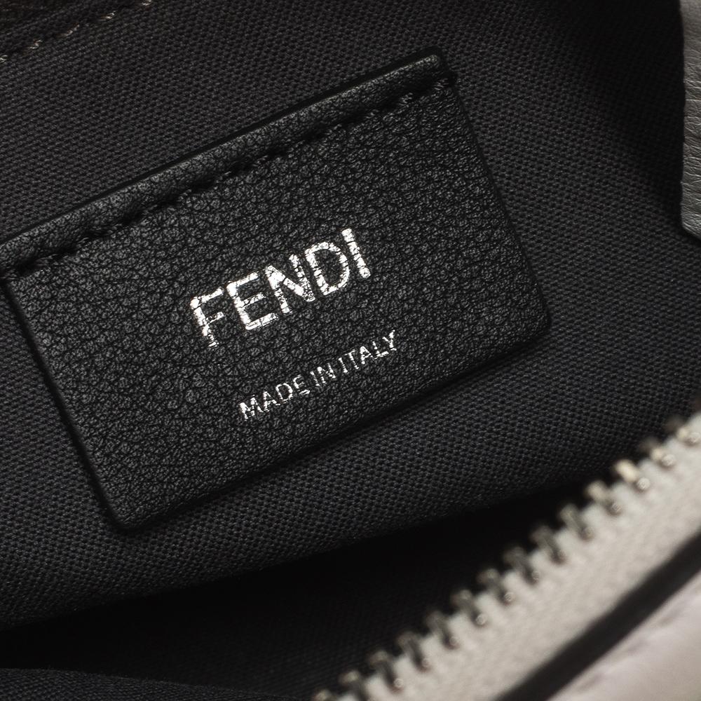 Fendi White Leather Mini By The Way Flower Tail Mini Crossbody Bag 4