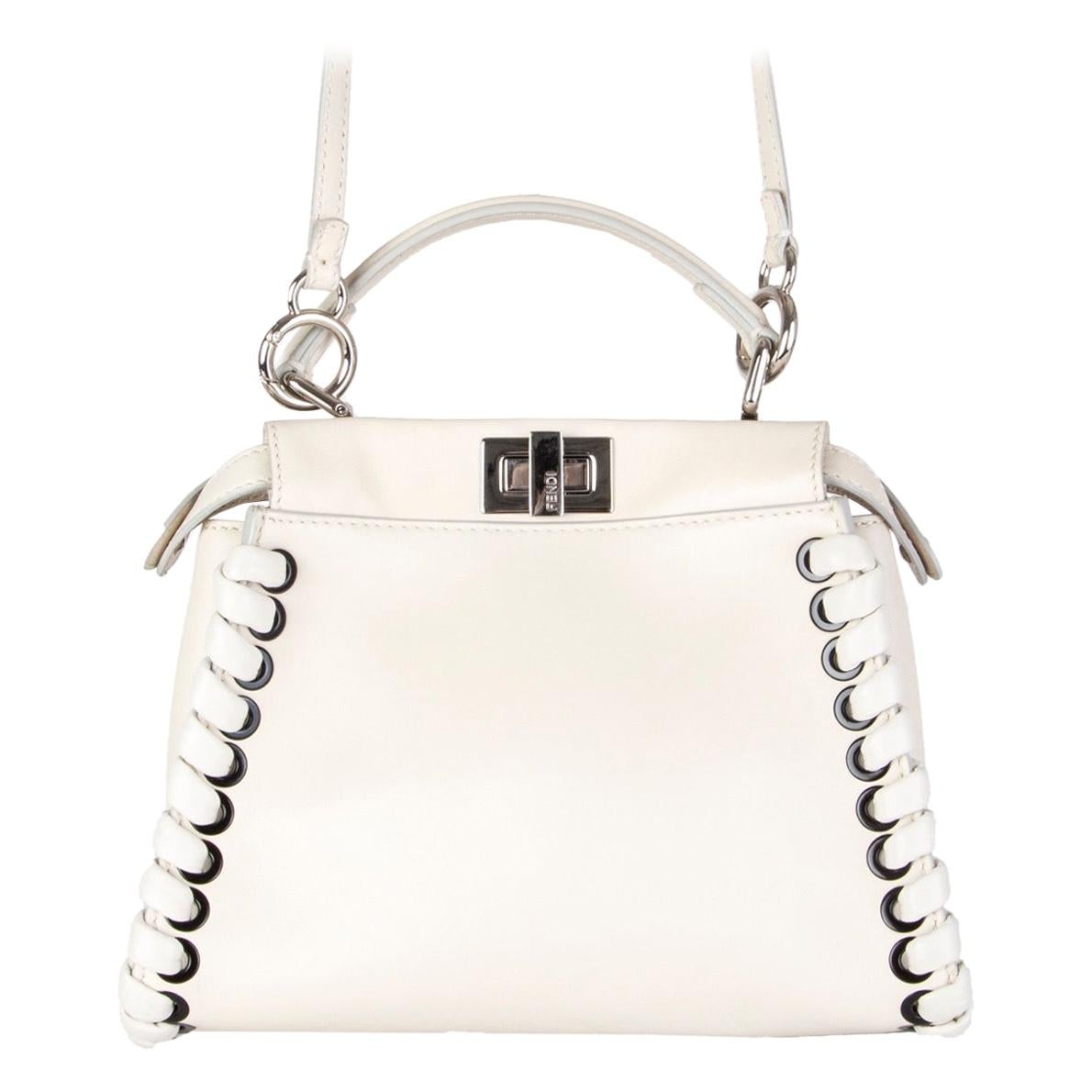 fendi peekaboo mini white