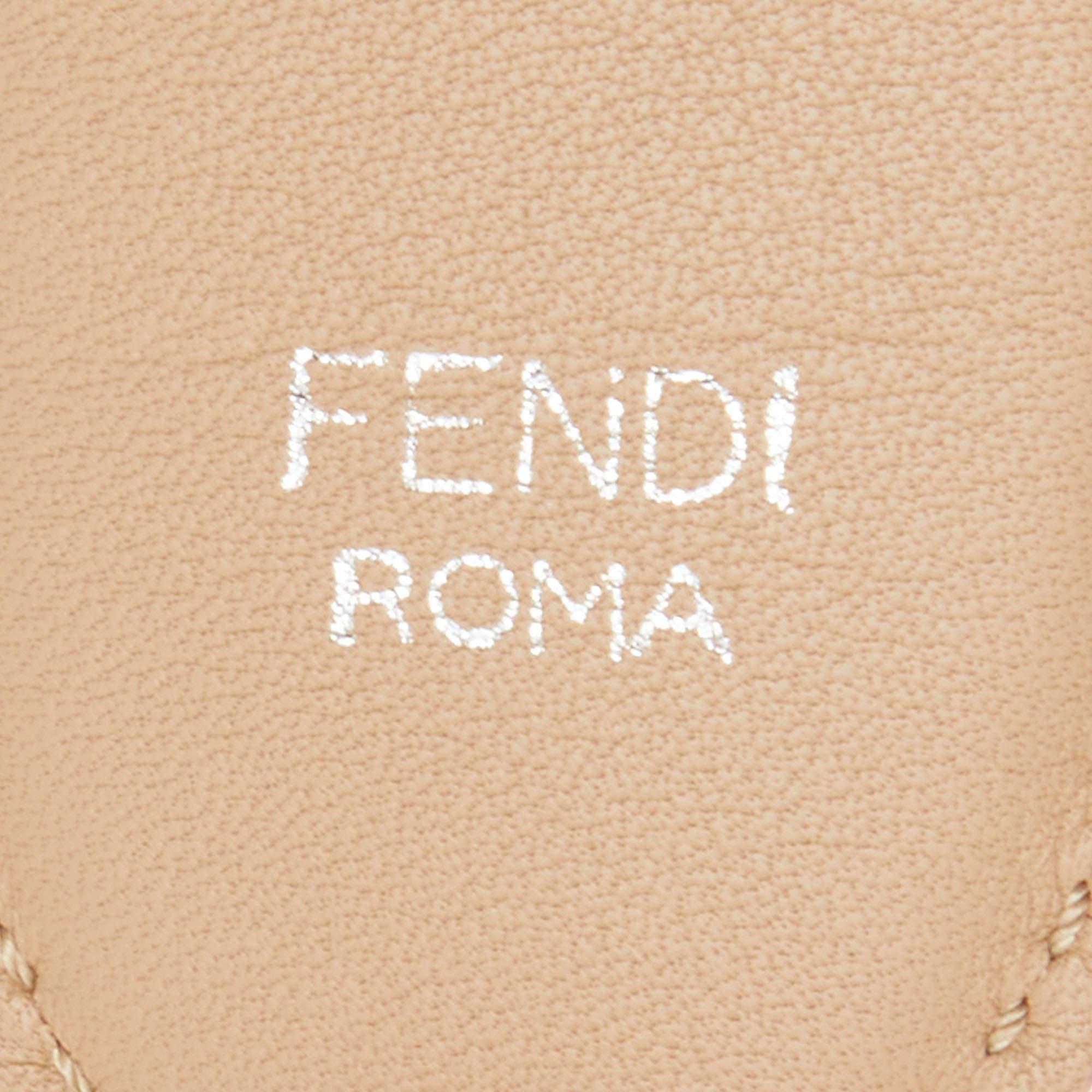 Women's Fendi White Leather Studded Strap You Shoulder Bag Strap