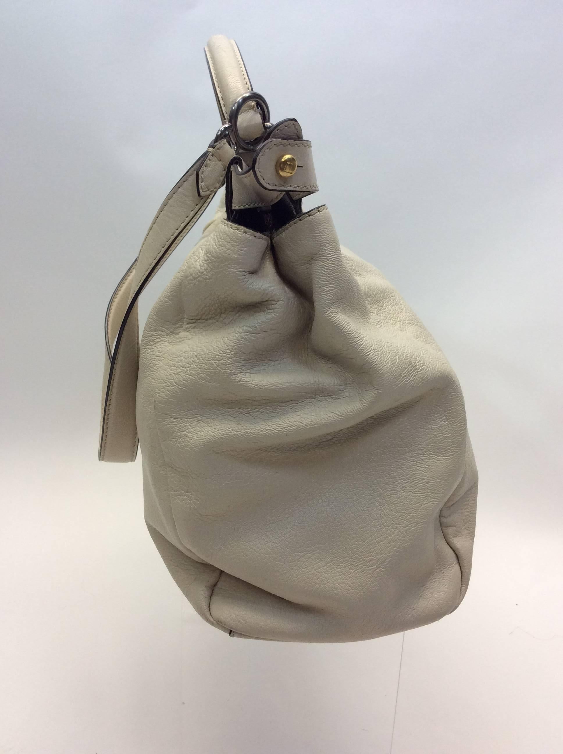 Fendi White Ombre Peek-A-Boo Purse In Excellent Condition For Sale In Narberth, PA