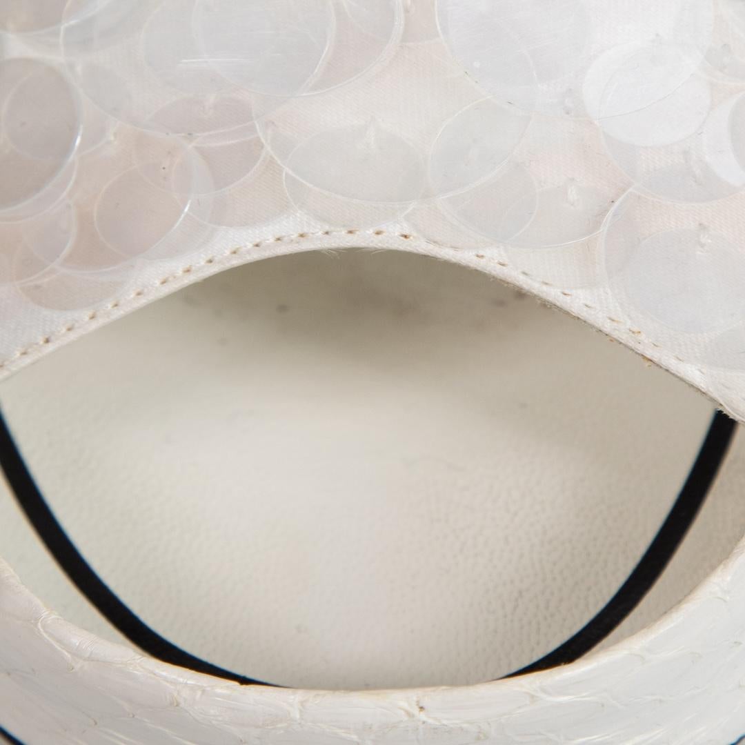  Mules blanches ornées de sequins Fendi, taille IT 39 Pour femmes 
