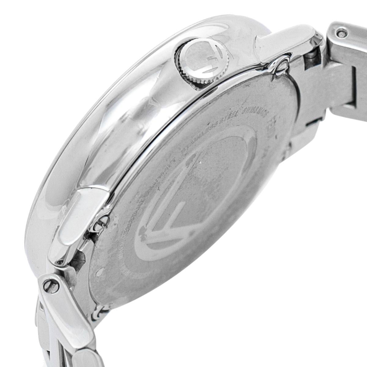 Fendi White Stainless Steel Diamonds Runaway 71000S Women's Wristwatch 28 mm 1