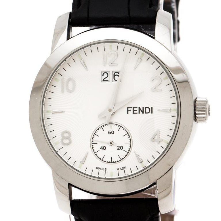 Fendi White Stainless Steel Orologi 2100G Men's Wristwatch 36 mm For Sale  at 1stDibs | fendi orologi watch 2100g, fendi orologi 2100g, fendi orologi  watch price