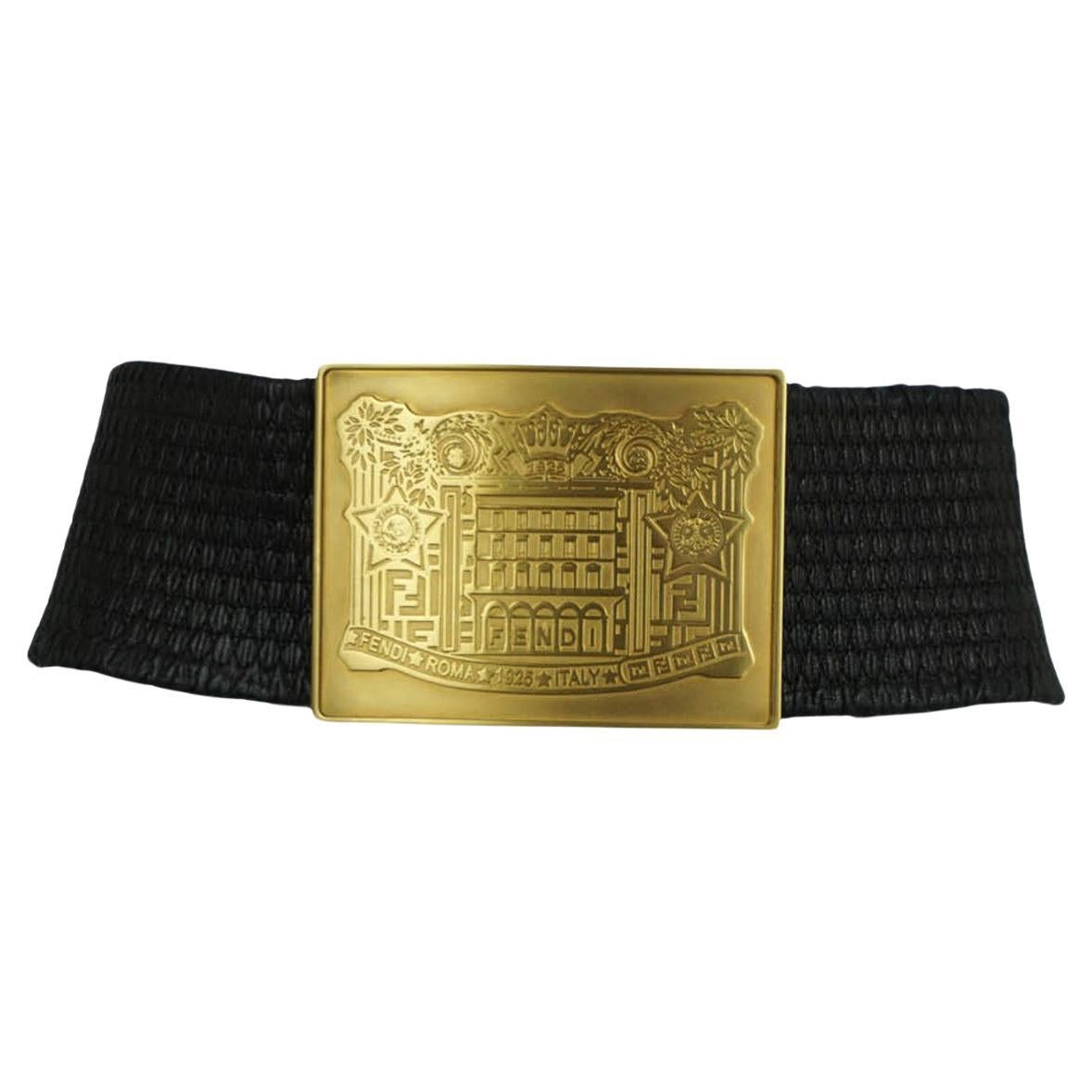 What is the largest size in Fendi men’s belts?