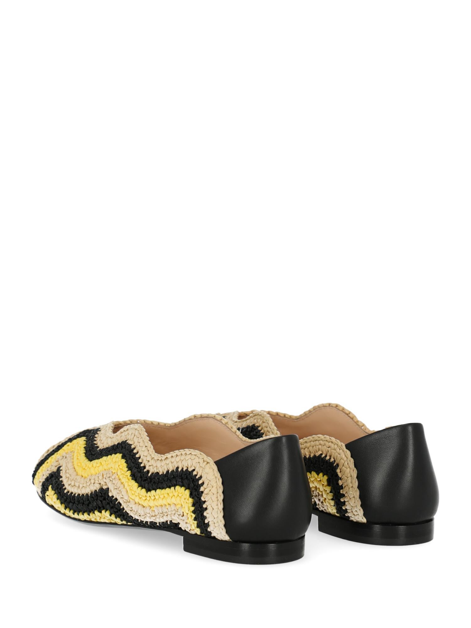 Women's Fendi Woman Ballet flats Beige, Black, Yellow IT 36 For Sale