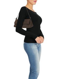 Fendi Woman Shoulder bag Baguette Black Fabric