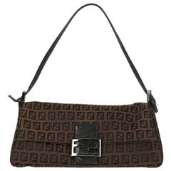 Fendi Woman Shoulder bag Baguette Black Fabric