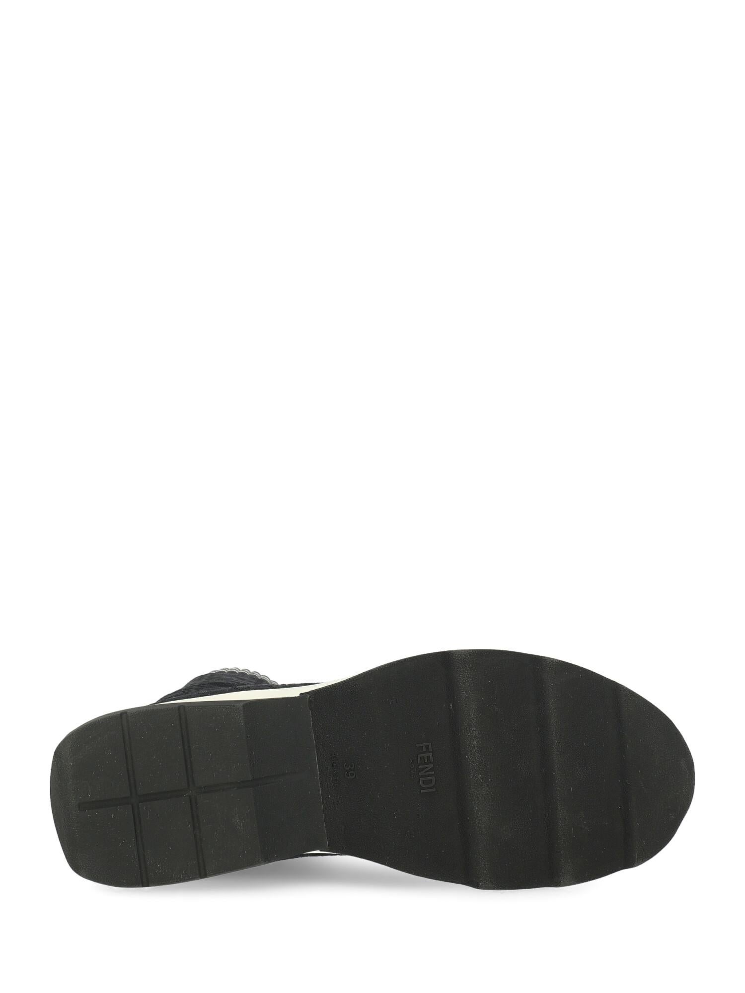 Fendi Woman Sneakers Black Fabric IT 39 For Sale 1