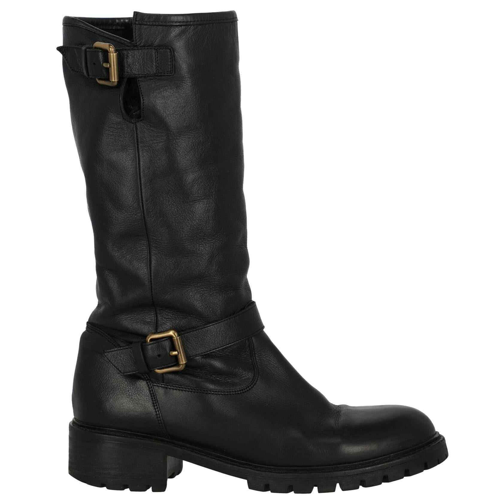 Fendi Women  Ankle boots Black Leather IT 40 For Sale