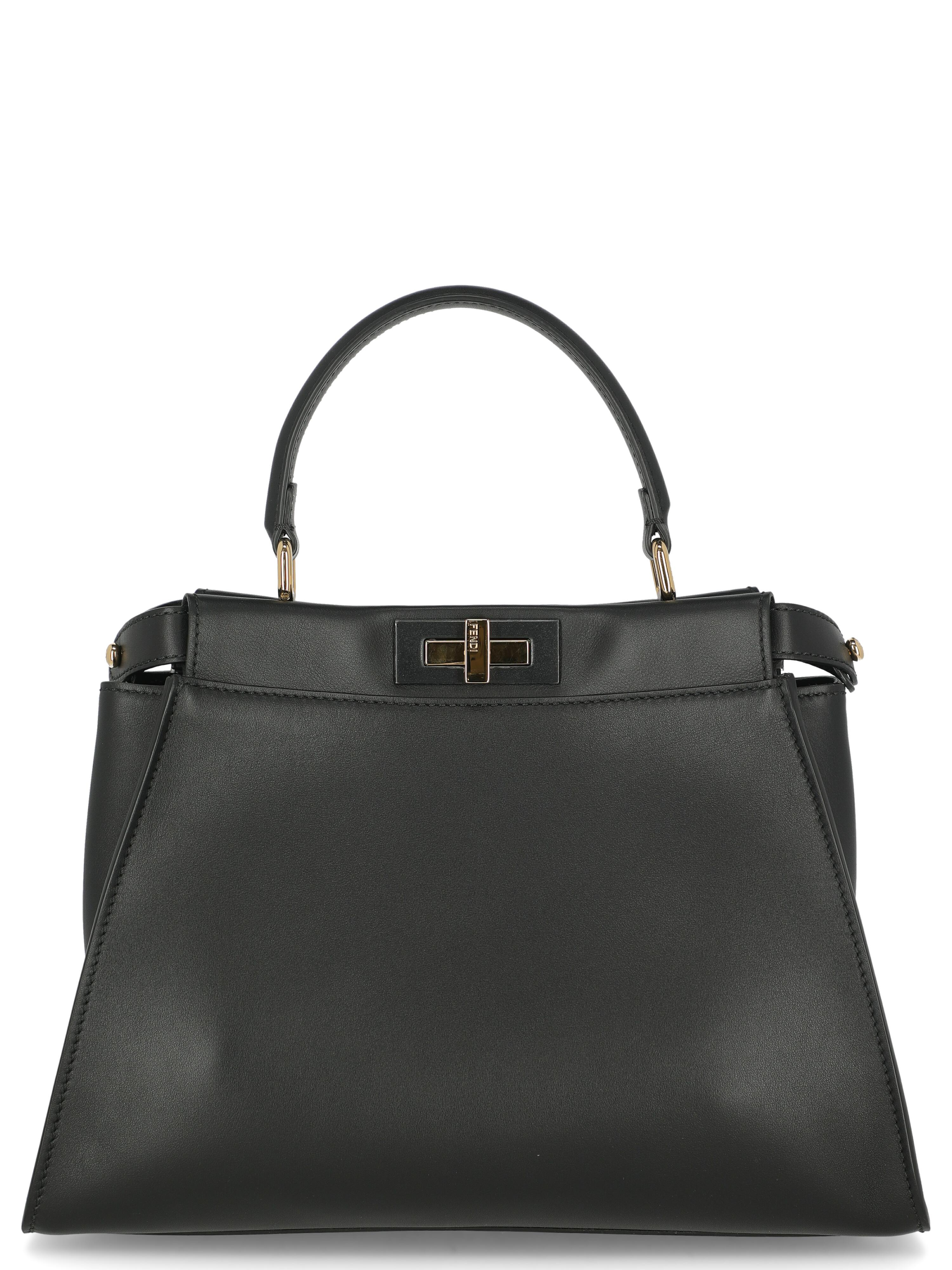Women's Fendi Women  Handbags  Peekaboo Black Leather For Sale