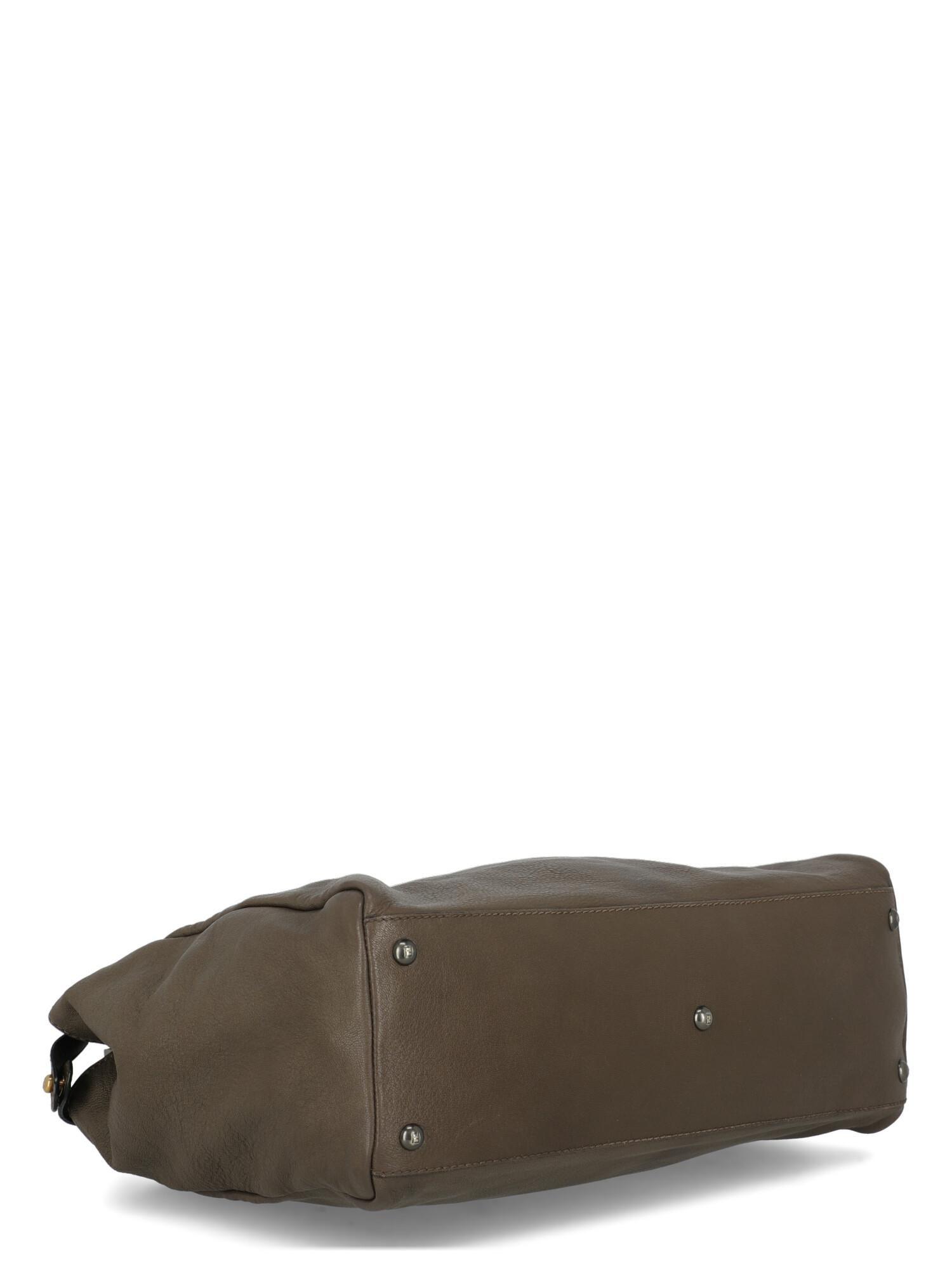 Women's Fendi Women  Handbags Peekaboo Brown Leather For Sale
