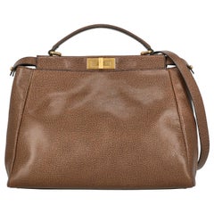 Fendi Women  Handbags  Peekaboo Brown Leather