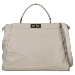 Fendi Women Handbags Peekaboo Grey Leather 