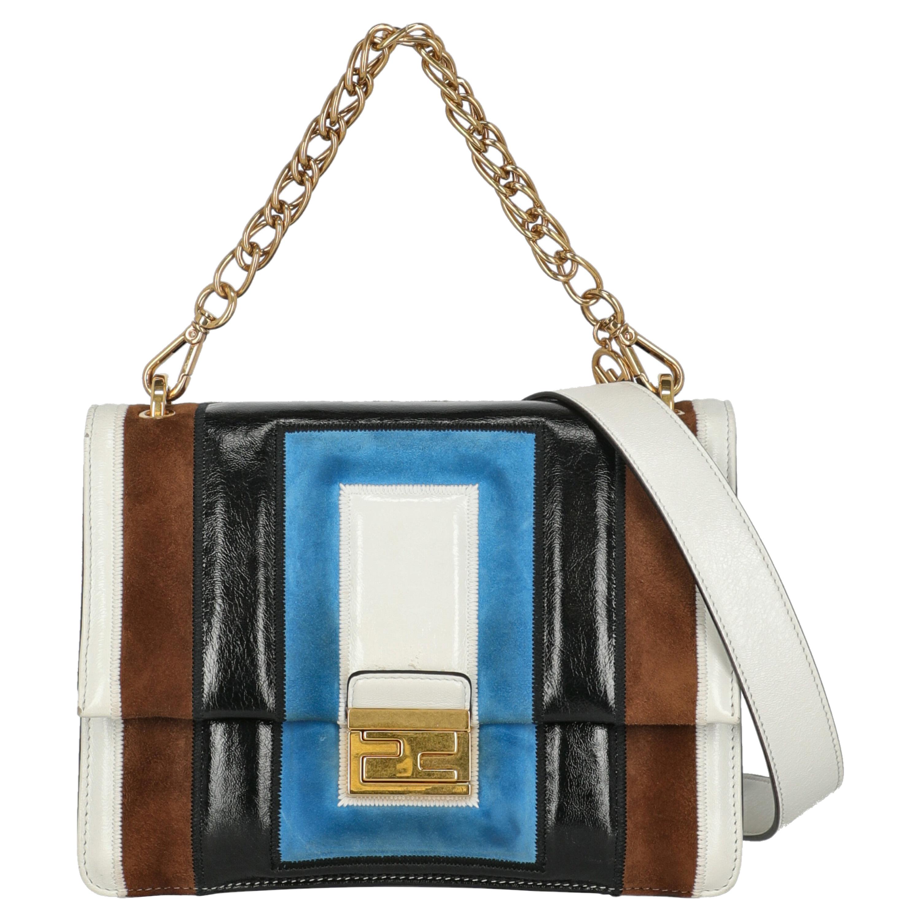 Fendi Women  Shoulder bags Blue Leather For Sale