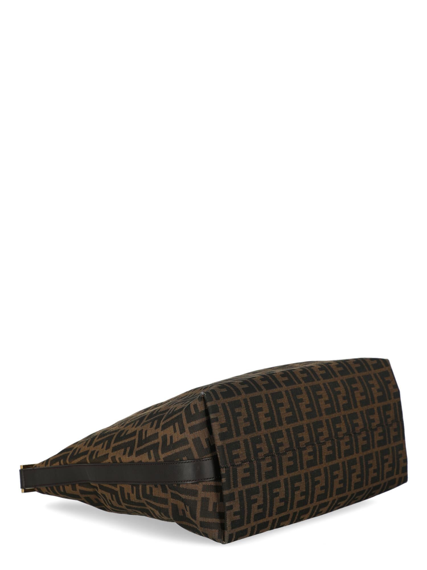 Women's Fendi  Women   Shoulder bags   Brown Fabric For Sale