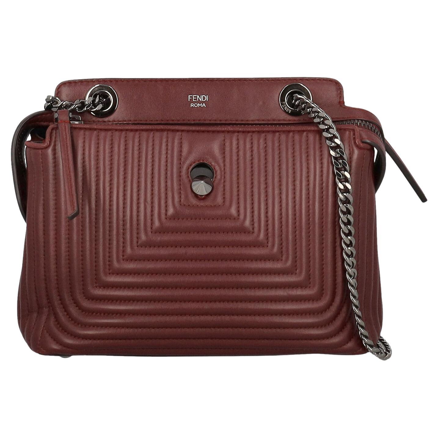 Fendi Burgundy Shoulder Bag