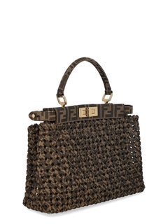 Fendi Women Shoulder bags Peekaboo Brown Fabric