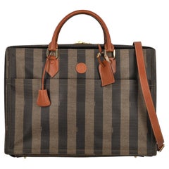 Fendi Women Travel bags Brown, Grey Fabric 