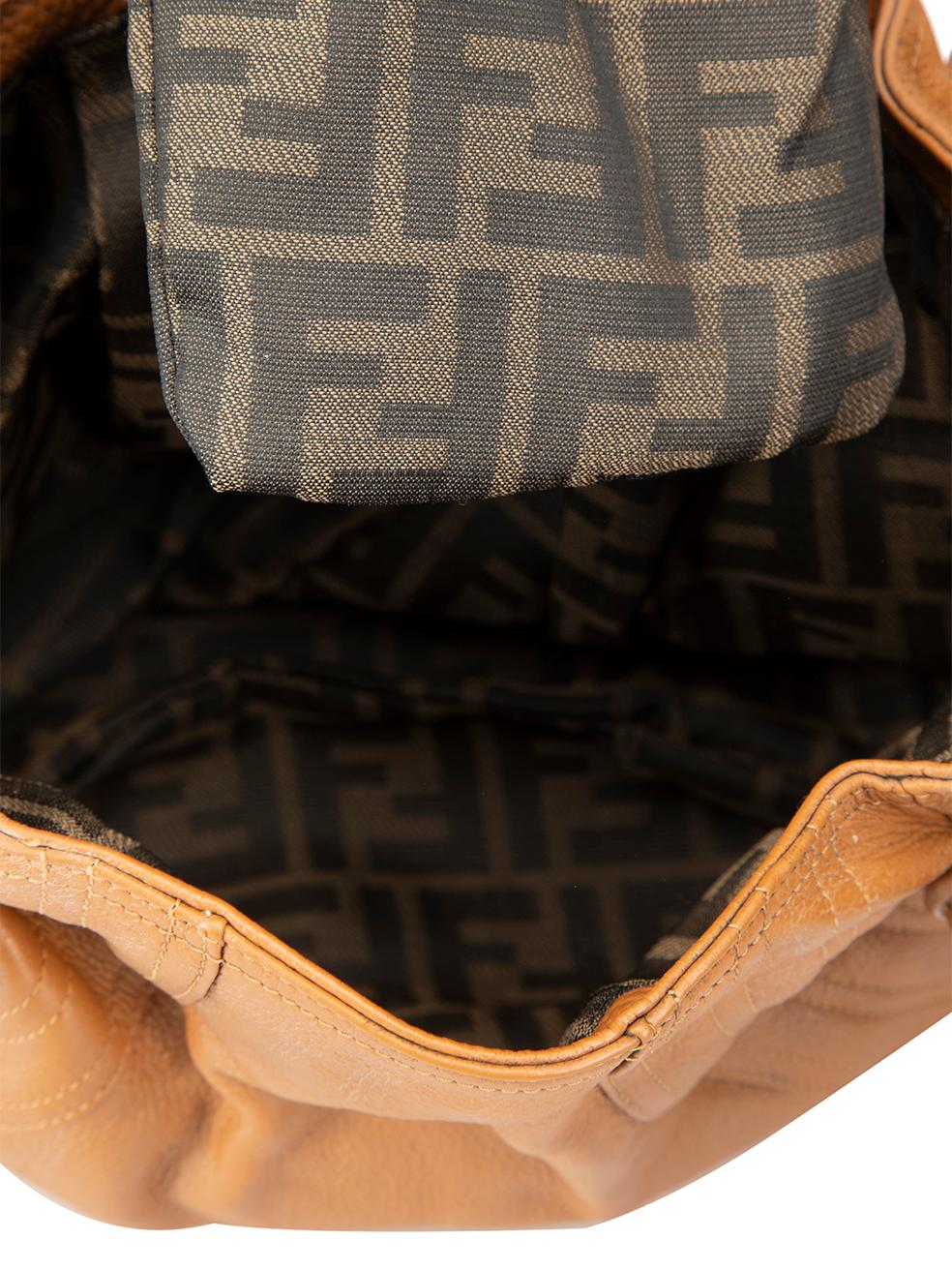 Fendi Women's Camel Leather Spy Hobo Bag 2