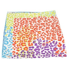 Fendi Women's Leopard Print Silk Scarf