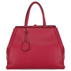 Fendi Women's Tote Bag 2Jours Red Leather