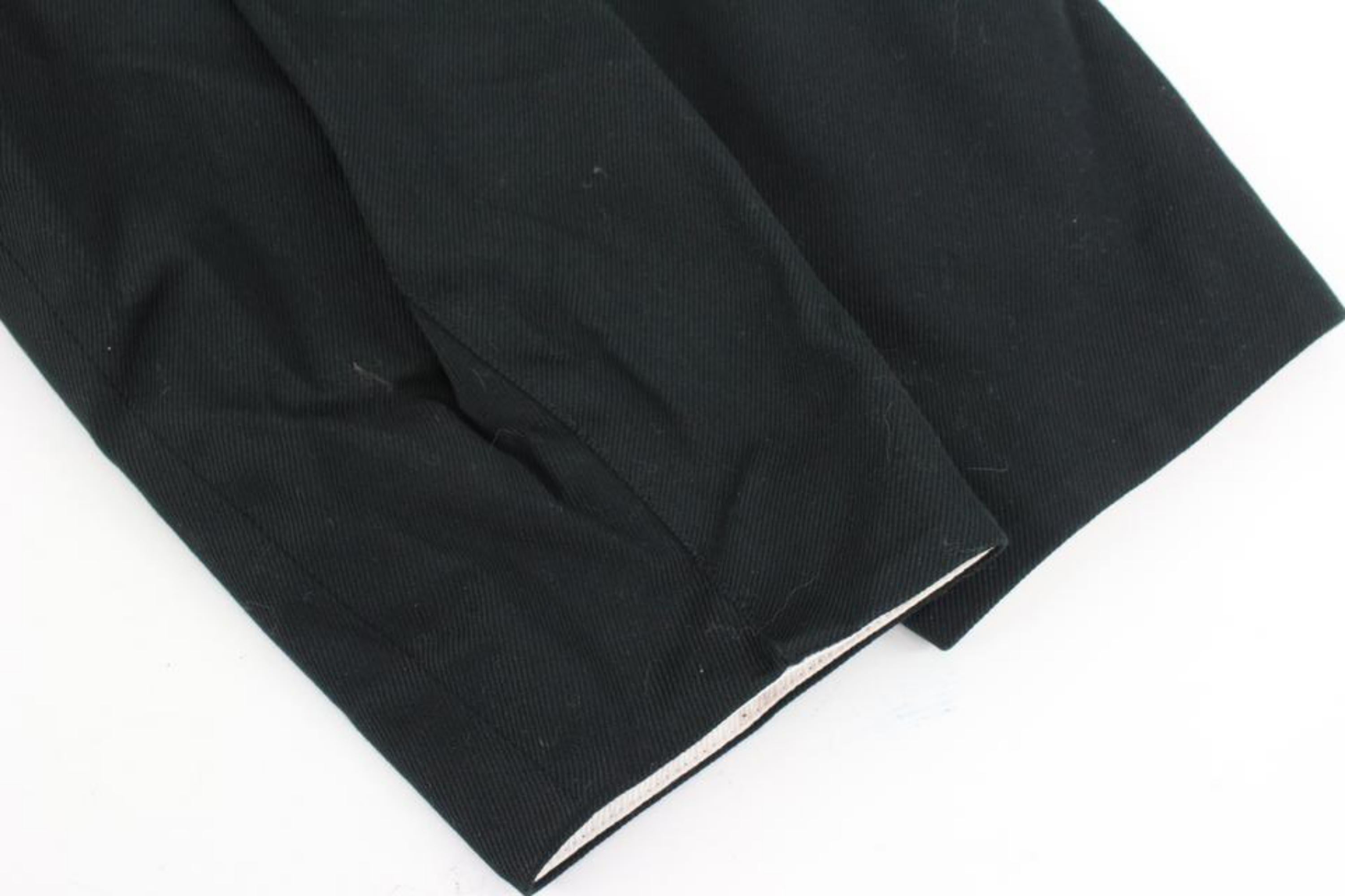 Fendi Women's US size Small Black Cropped Blazer 124f13 For Sale 4