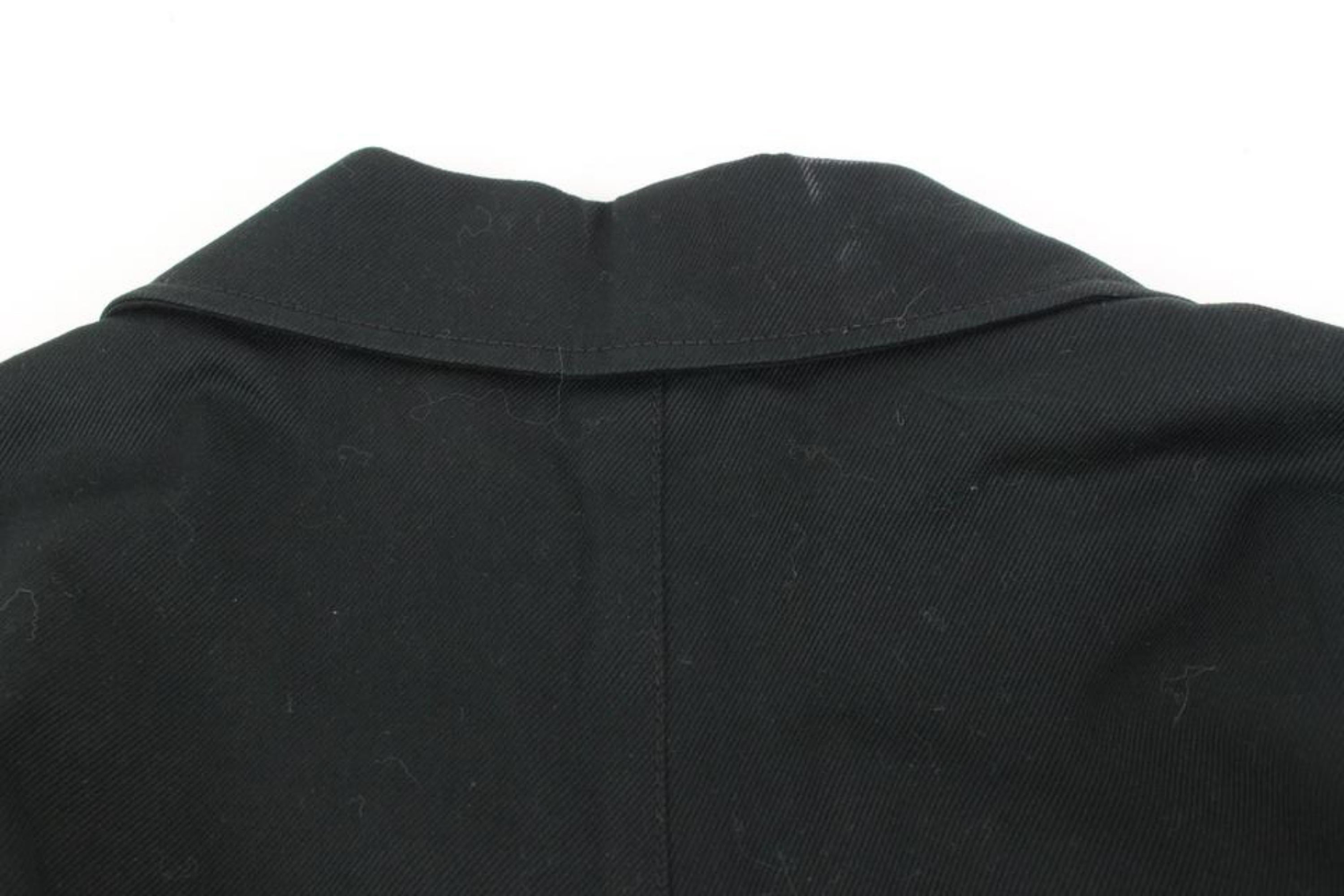 Fendi Women's US size Small Black Cropped Blazer 124f13 For Sale 5