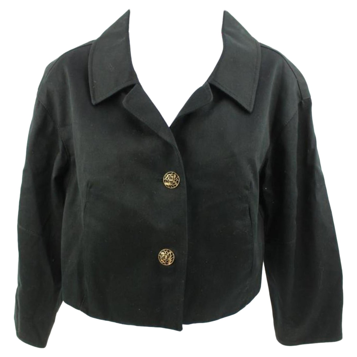 Fendi Women
s US size Small Black Cropped Blazer 124f13