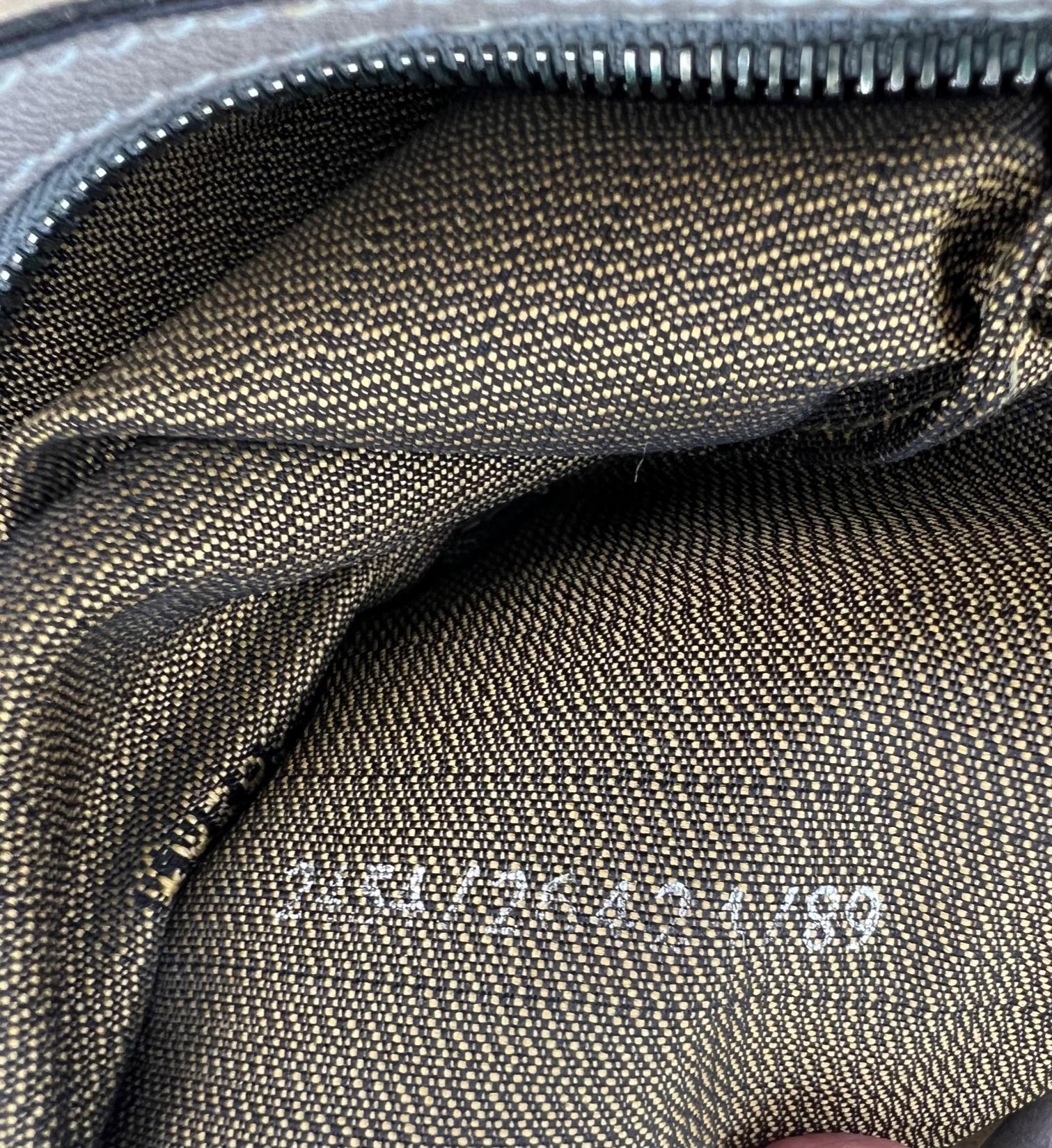FENDI Wool Crystal Grey Baguette Small Shoulder Bag 4