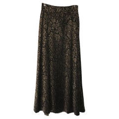 Fendi Wool Mid-Length Skirt in Brown