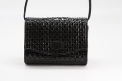 Fendi Woven Black Leather Purse