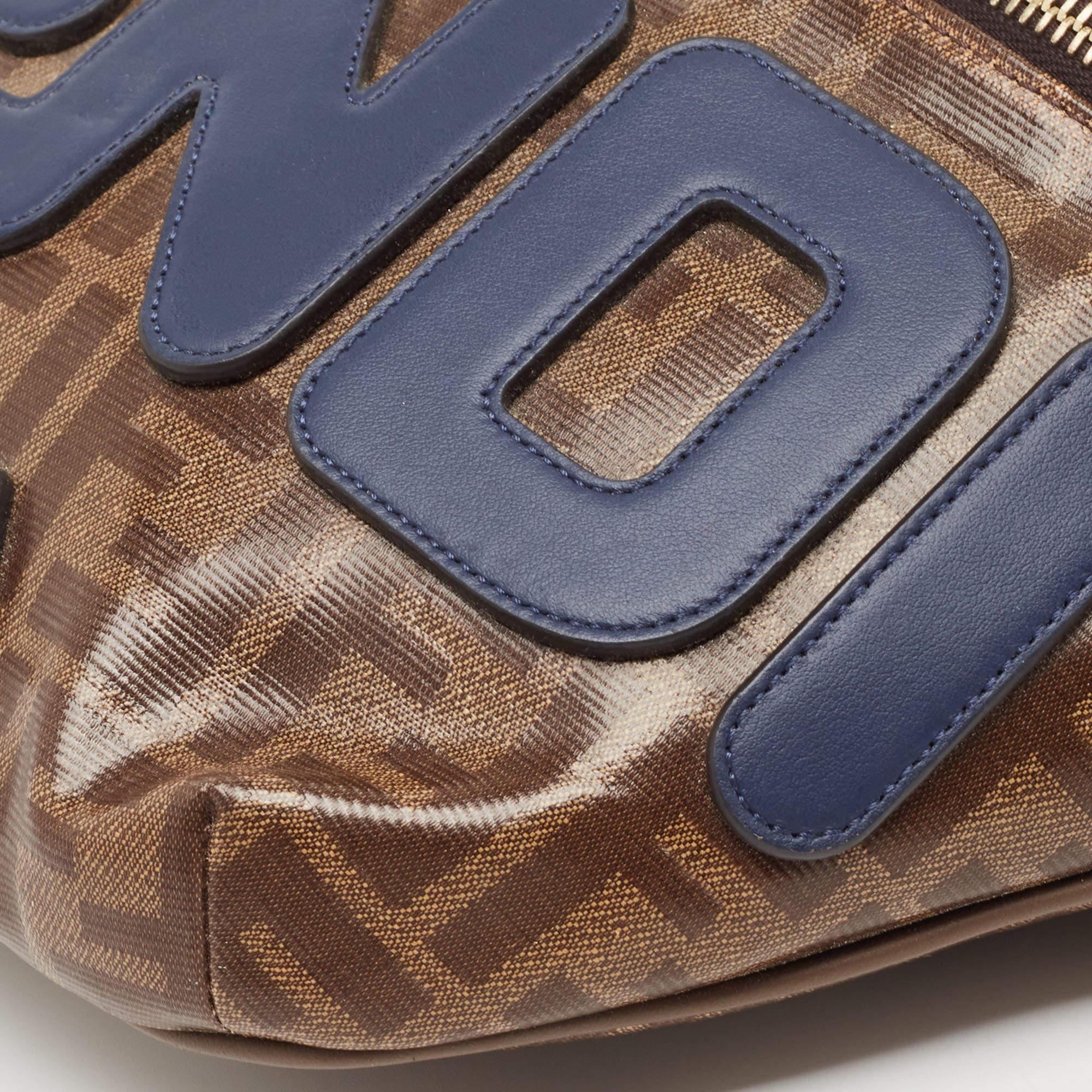 Fendi x Fila Brown Zucca Coated Canvas Mania Belt Bag 9