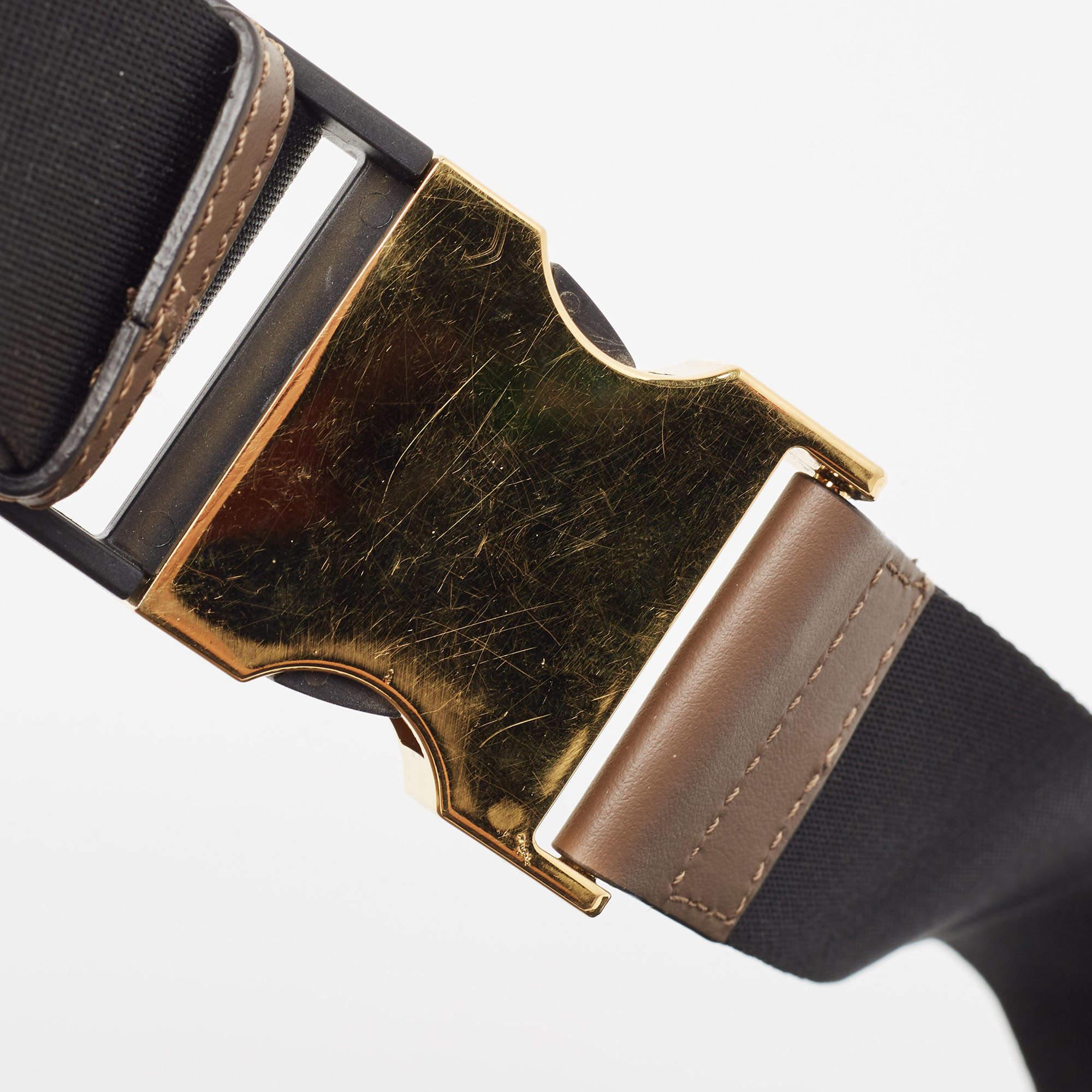 Fendi x Fila Brown Zucca Coated Canvas Mania Belt Bag 2