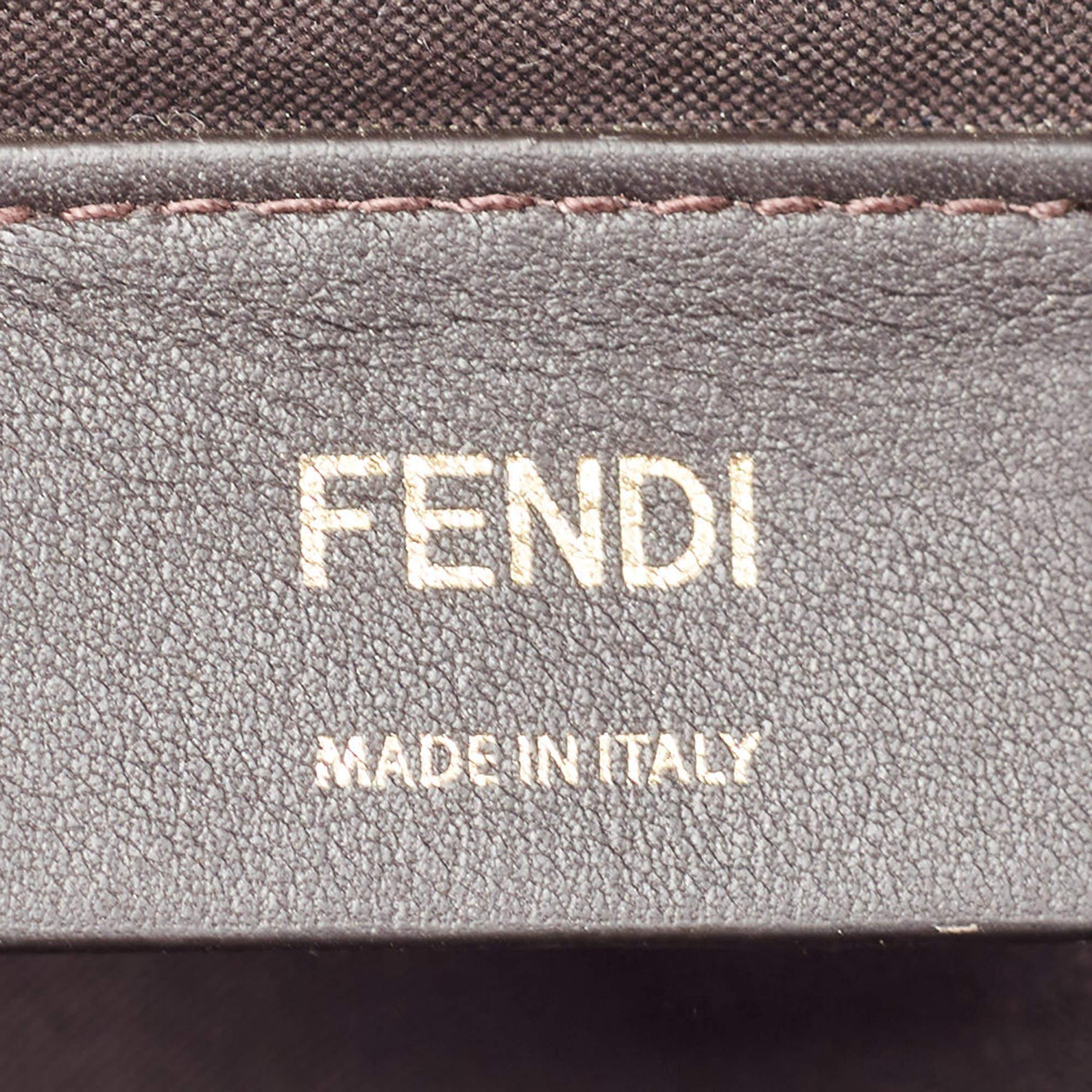 Fendi x Fila Brown Zucca Coated Canvas Mania Belt Bag 4