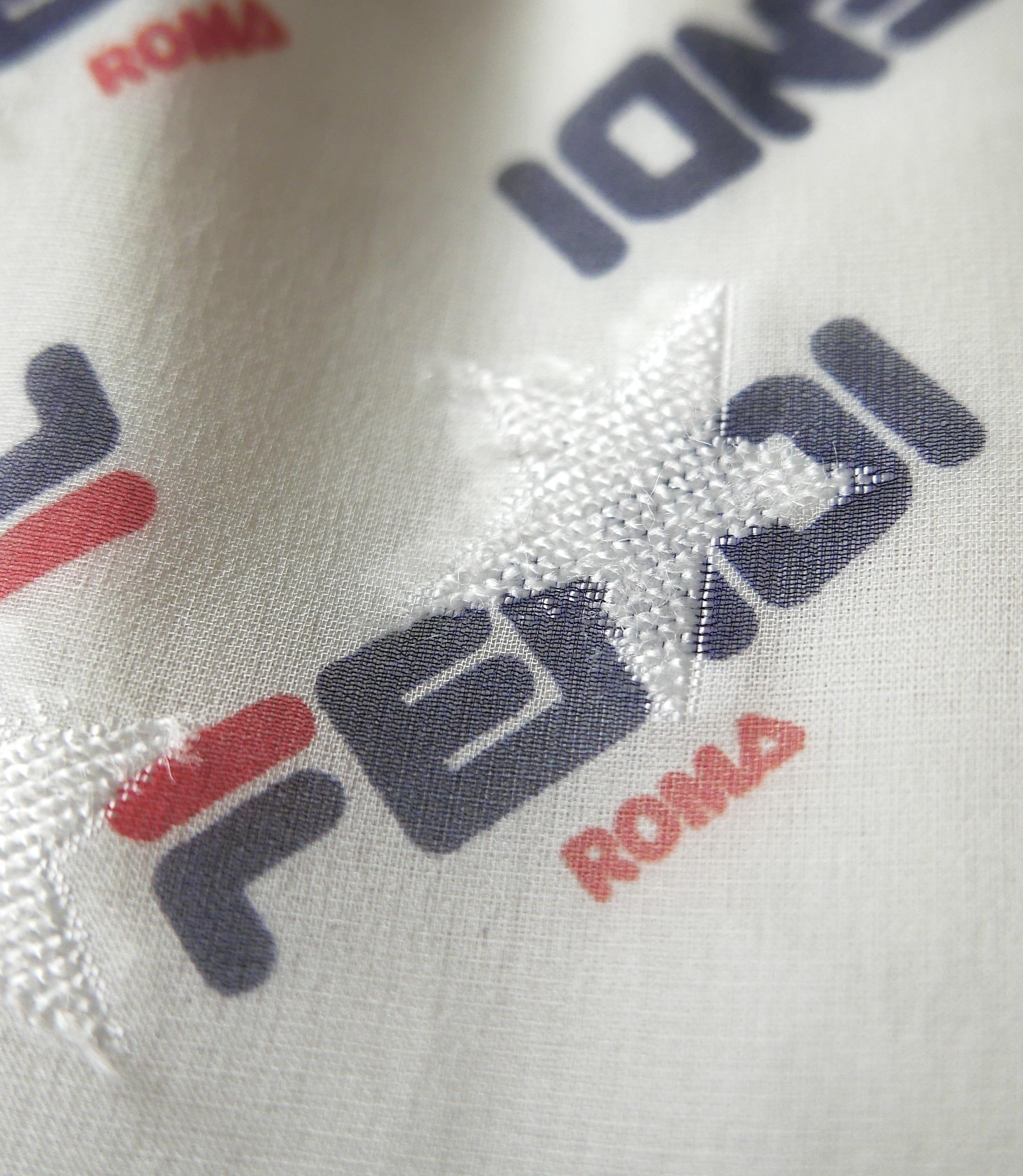 Jupe plissée avec logo Fendi x Fila Fendimania en vente 1