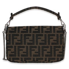 Fendi X FRGMT X POKEMON Brown FF Jacquard Fabric Dratini Mini Baguette Bag